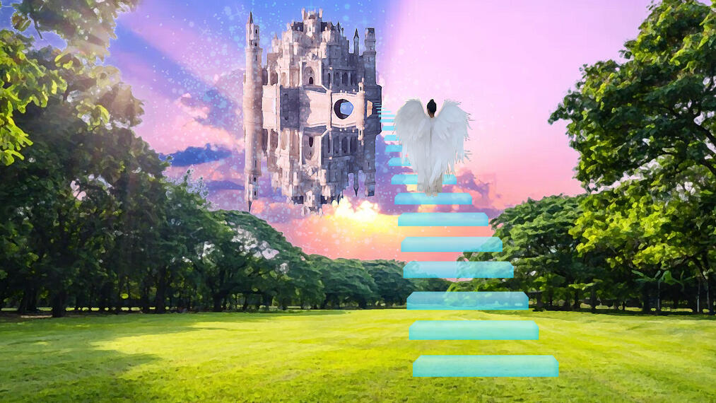 Surrealism- Heavenly Castle in the Sky